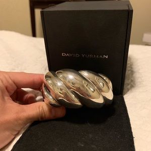 DAVID YURMAN - sculpted cable cuff sterling silver